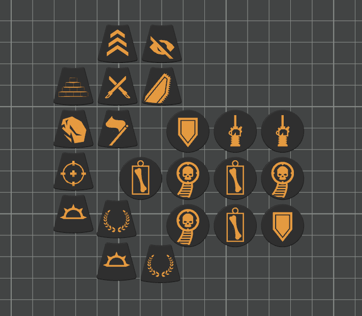 Kill Team '24 (3rd Edition) 3mm Faction Token Set