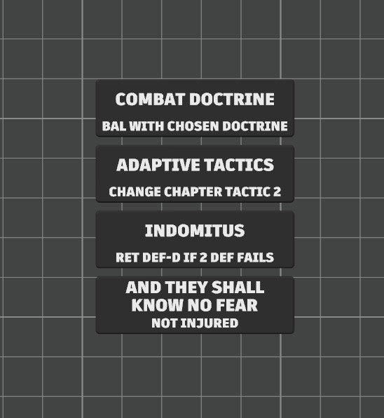 Faction Strategy Ploy Tokens for Kill Team 2024 (3rd Edition) Battle Box