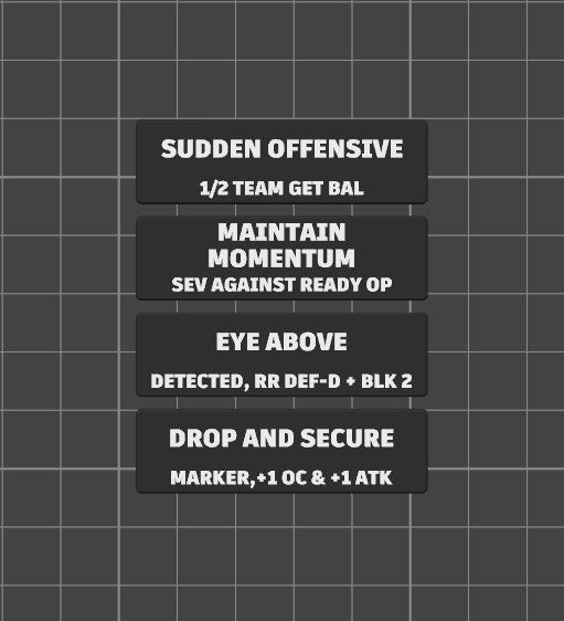 Faction Strategy Ploy Tokens for Kill Team 2024 (3rd Edition) Battle Box