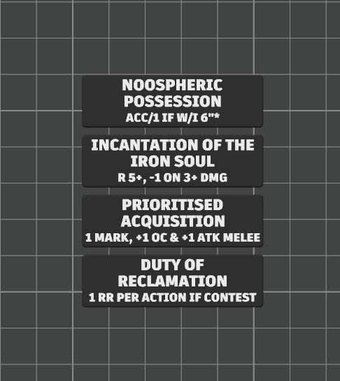 Faction Strategy Ploy Tokens for Kill Team 2024 (3rd Edition) Battle Box