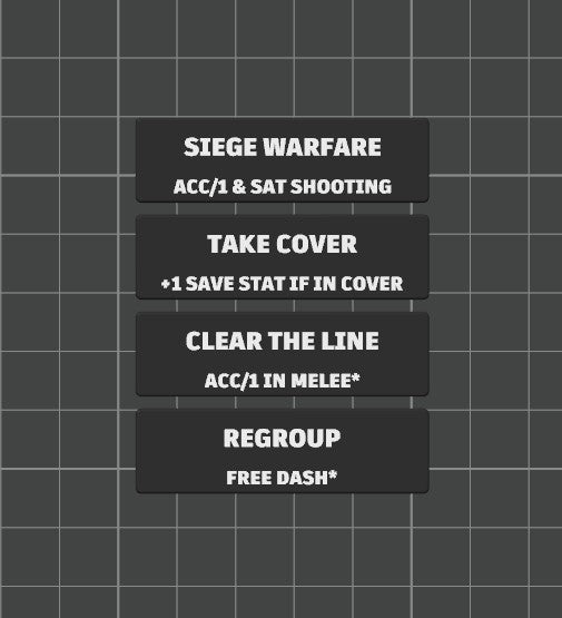 Faction Strategy Ploy Tokens for Kill Team 2024 (3rd Edition) Battle Box