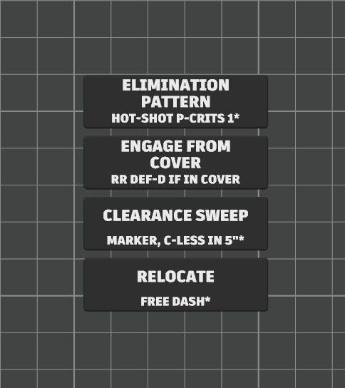 Faction Strategy Ploy Tokens for Kill Team 2024 (3rd Edition) Battle Box