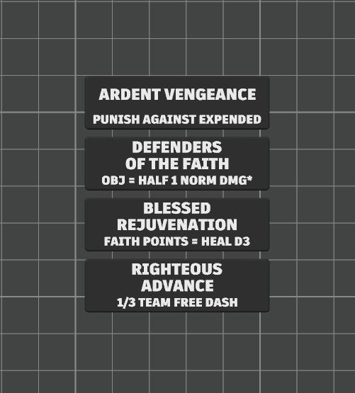Faction Strategy Ploy Tokens for Kill Team 2024 (3rd Edition) Battle Box