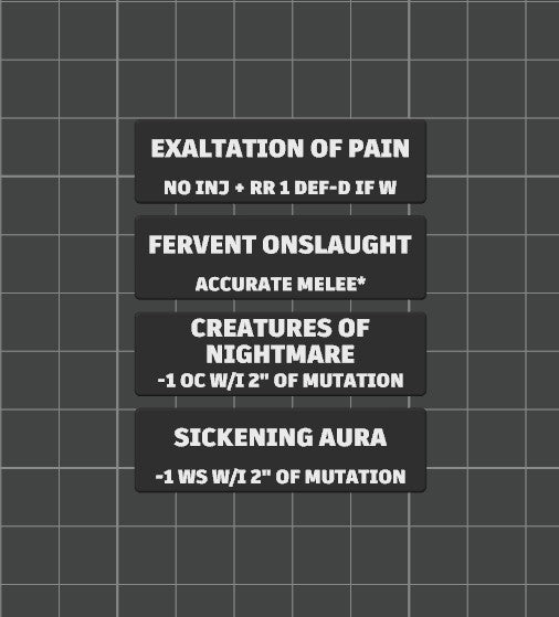 Faction Strategy Ploy Tokens for Kill Team 2024 (3rd Edition) Battle Box