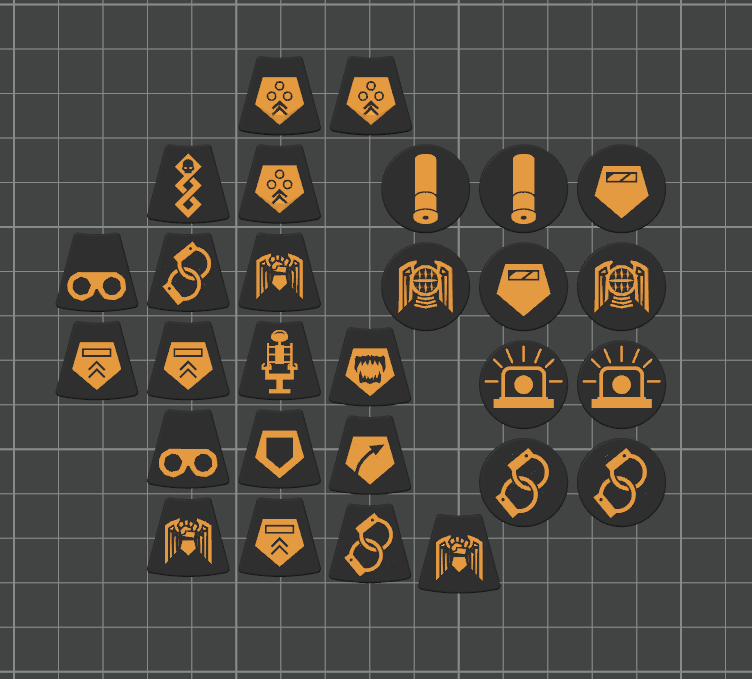 Kill Team '24 (3rd Edition) 3mm Faction Token Set