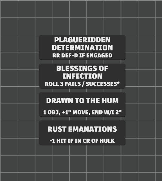 Faction Strategy Ploy Tokens for Kill Team 2024 (3rd Edition) Battle Box