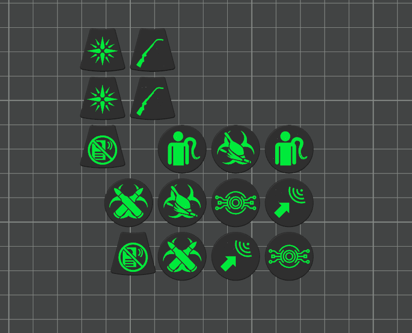 Kill Team '24 (3rd Edition) 3mm Faction Token Set