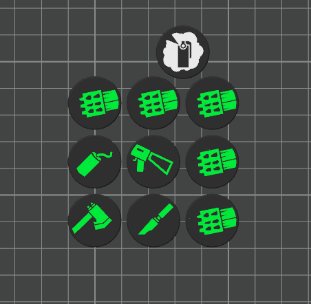 Kill Team '24 (3rd Edition) 3mm Faction Token Set