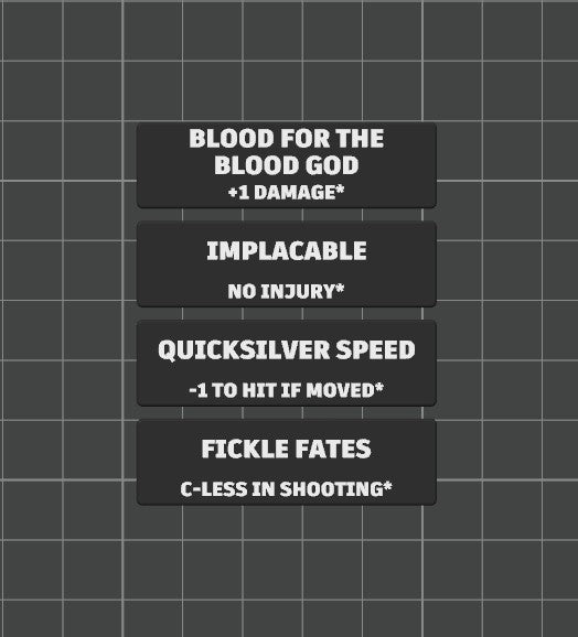 Faction Strategy Ploy Tokens for Kill Team 2024 (3rd Edition) Battle Box