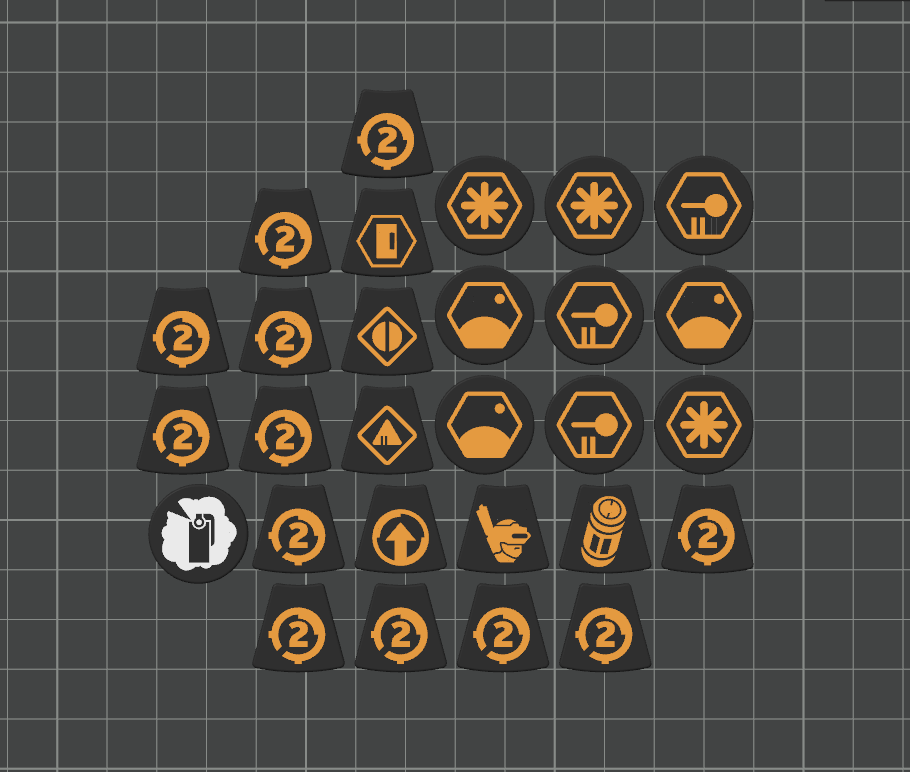Kill Team '24 (3rd Edition) 3mm Faction Token Set
