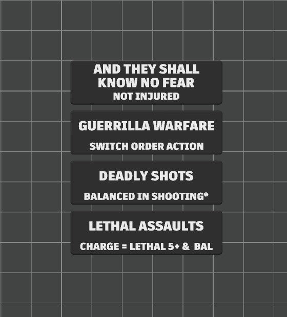 Faction Strategy Ploy Tokens for Kill Team 2024 (3rd Edition) Battle Box