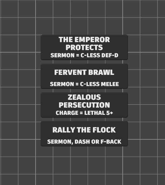 Faction Strategy Ploy Tokens for Kill Team 2024 (3rd Edition) Battle Box