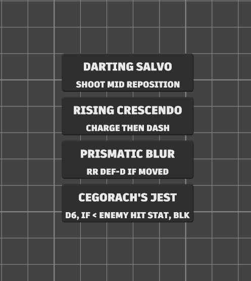 Faction Strategy Ploy Tokens for Kill Team 2024 (3rd Edition) Battle Box