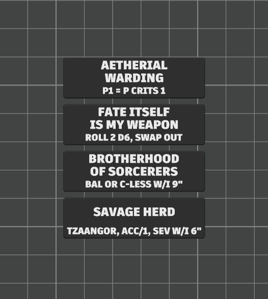 Faction Strategy Ploy Tokens for Kill Team 2024 (3rd Edition) Battle Box