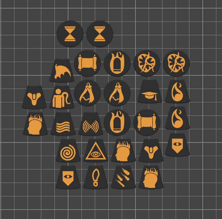 Kill Team '24 (3rd Edition) 3mm Faction Token Set