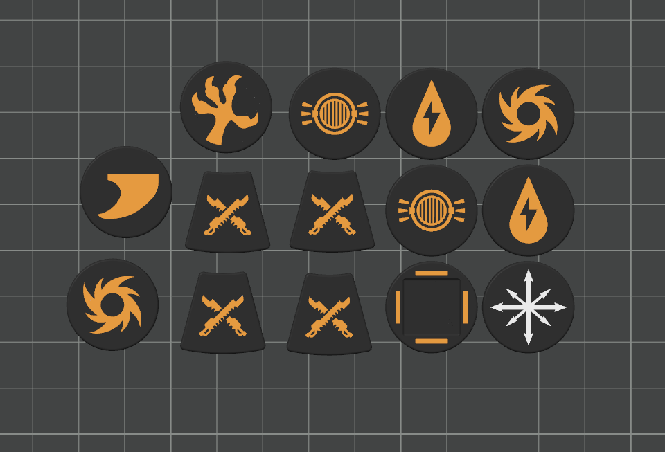 3mm Faction Token Set, Compatible with Kill Team 2024 (3rd Edition)