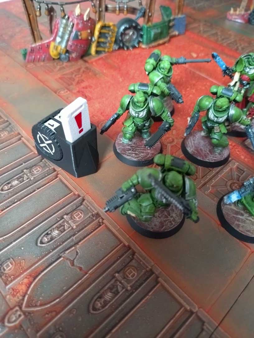 Warhammer 40K Wound Counter with Battle Shock Indicator