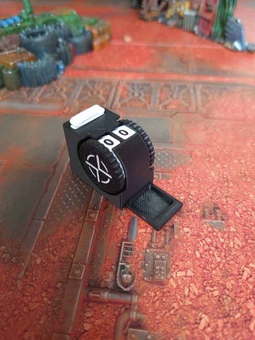 Warhammer 40K Wound Counter with Battle Shock Indicator