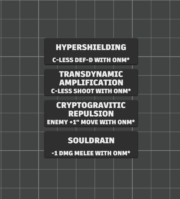 Faction Strategy Ploy Tokens for Kill Team 2024 (3rd Edition) Battle Box