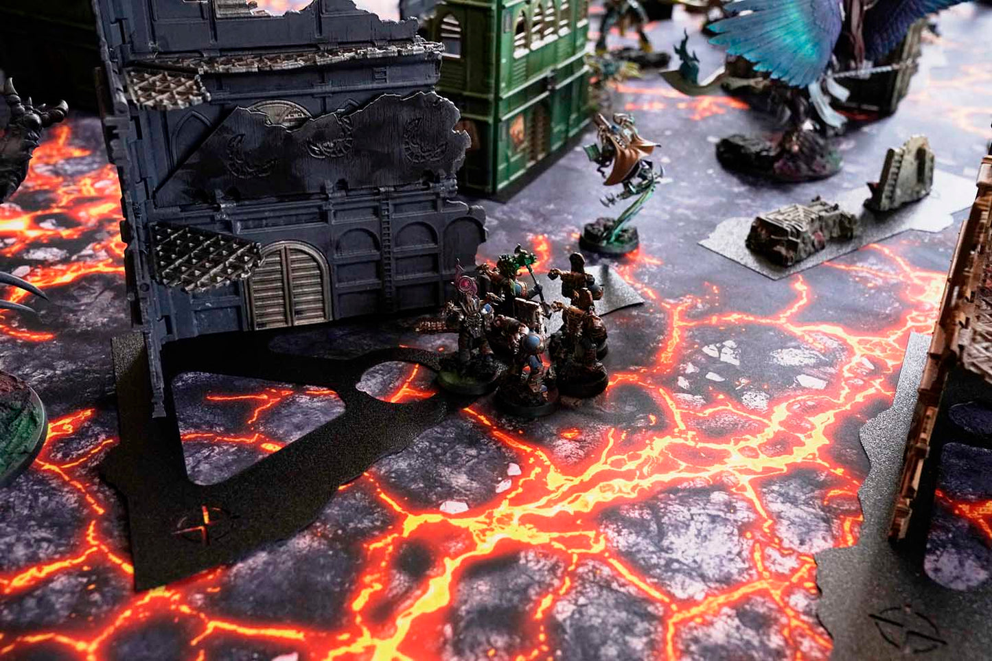 Terrain Footprints & Objectives, Compatible with Warhammer 40K (11th Edition)