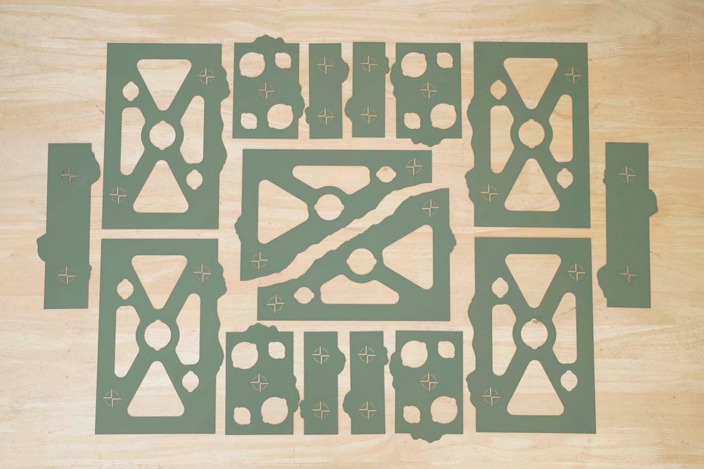 Terrain Footprints & Objectives, Compatible with Warhammer 40K (11th Edition)