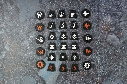 Kill Team '24 (3rd Edition) 3mm Faction Token Set
