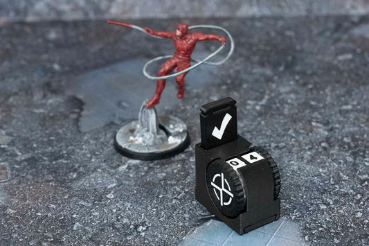 Stamina Counter with Activated Indicator, Compatible with Marvel Crisis Protocol