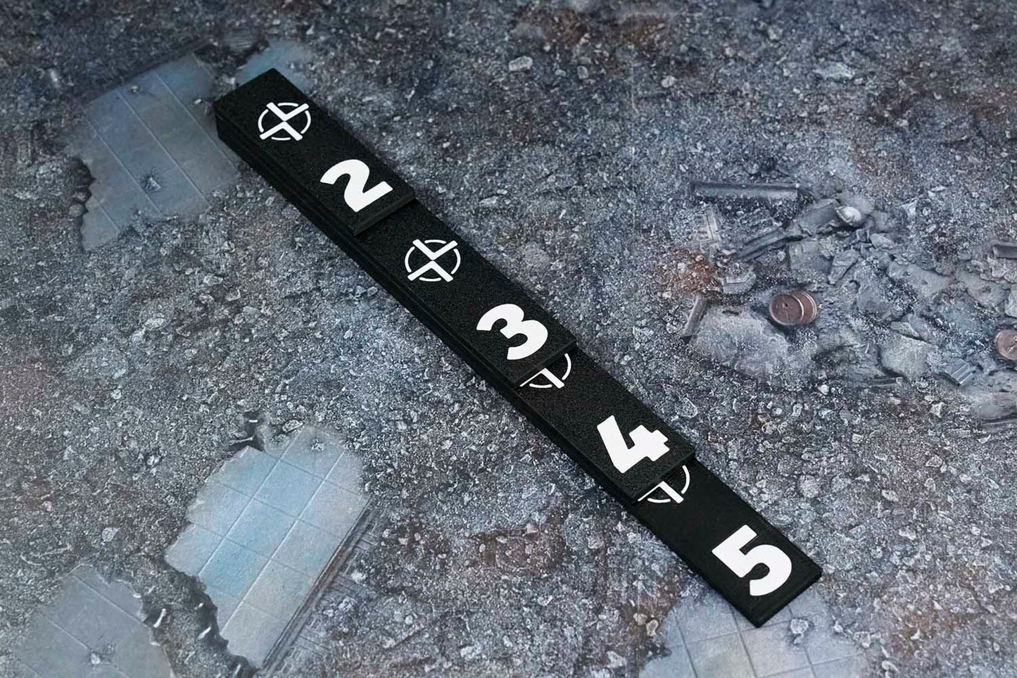 Stackable Range Tools Set, Compatible with Marvel Crisis Protocol