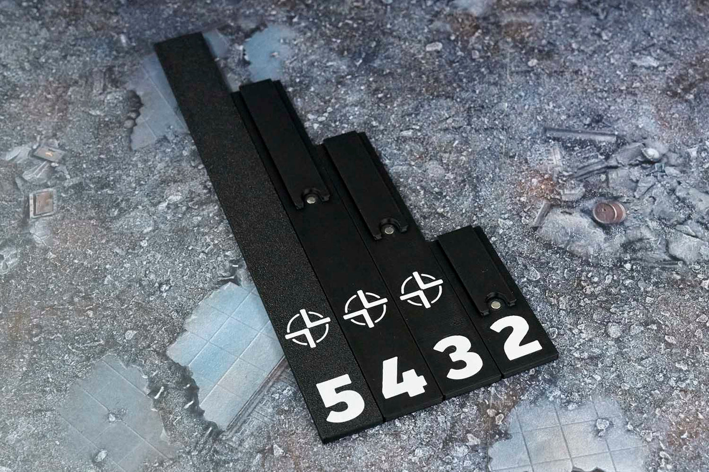 Stackable Range Tools Set, Compatible with Marvel Crisis Protocol