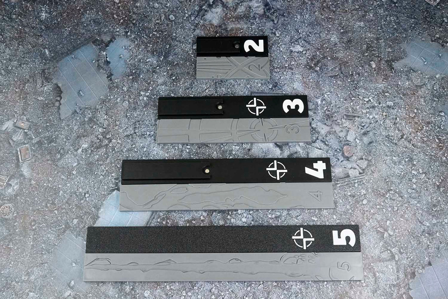 Stackable Range Tools Set, Compatible with Marvel Crisis Protocol