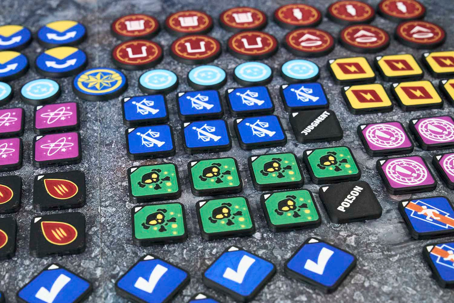 3mm Stat and Objective Token Set, Compatible with Marvel Crisis Protocol