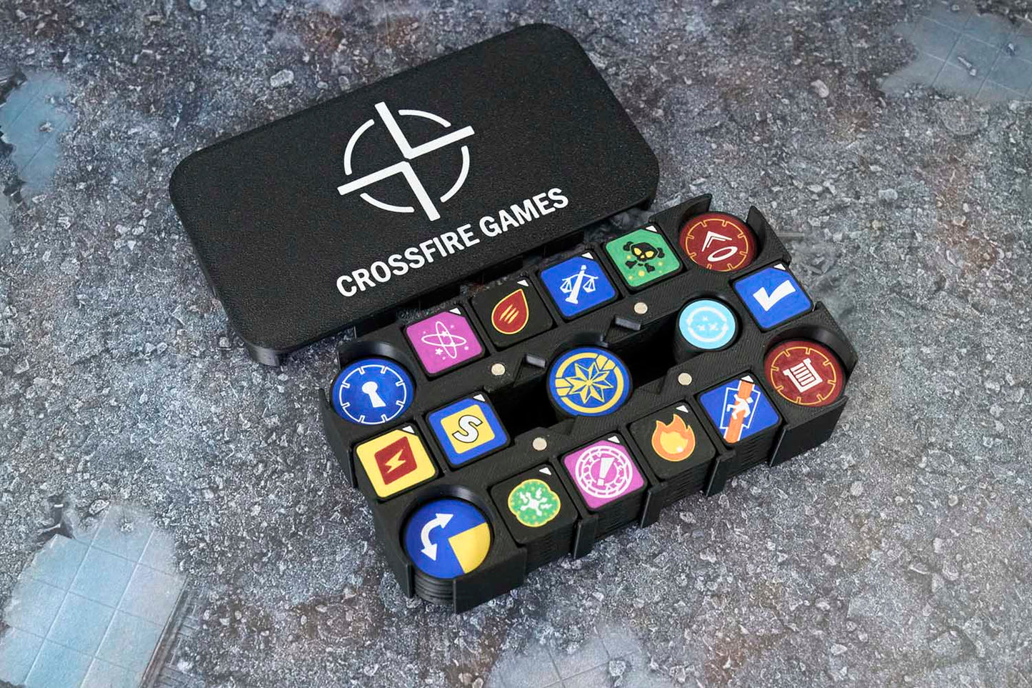 3mm Stat and Objective Token Set, Compatible with Marvel Crisis Protocol