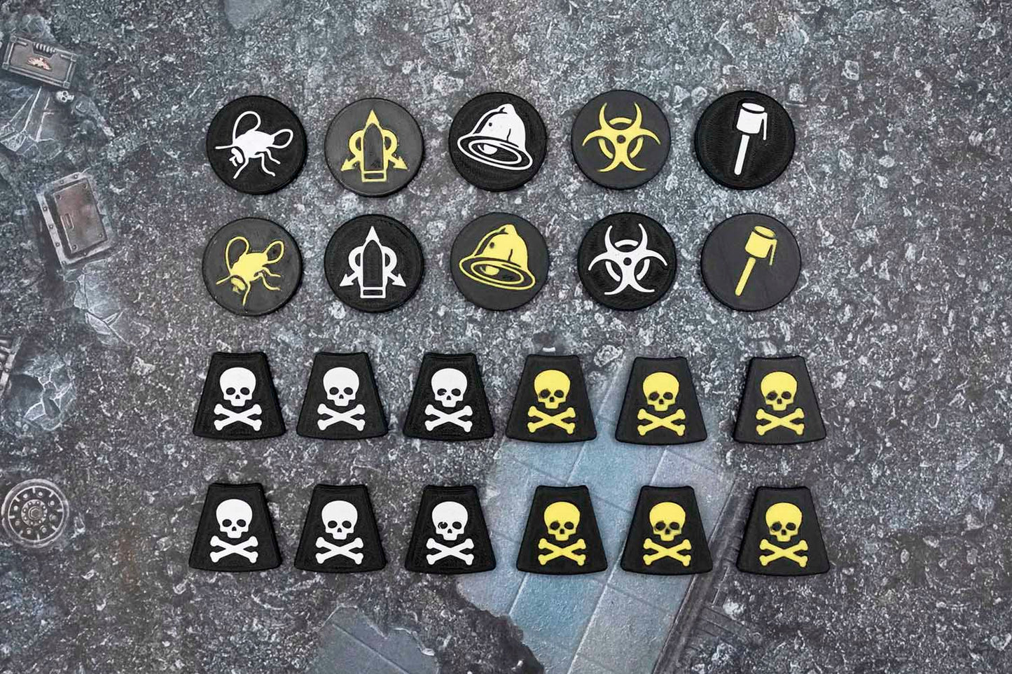 3mm Faction Token Set, Compatible with Kill Team 2024 (3rd Edition)